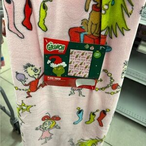 Grinch Sherpa Blanket Throw